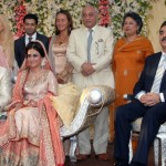 Prime Minister Syed Yusuf Raza Gilani at the wedding ceremony of Sulema Jahangir Daughter of Lawyer Asma Jahangir  at Lahore on December 18, 2011.