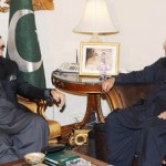 Prime Minister Syed Yusaf Raza Gilani called on President Asif Ali Zardari at Aiwan-e-Sadr on 14 November 2011.