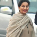 The Prime Minister of Japan, Mr. Yoshihiko Noda being received by the Minister of State for External Affairs, Smt. Preneet Kaur, on his arrival at the Palam Air Force Station, in New Delhi on December 27, 2011.