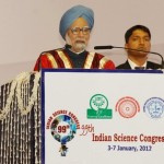 The Prime Minister, Dr. Manmohan Singh addressing the 99th Annual Session of the Indian Science Congress, at Bhubaneswar, in Odisha on January 03, 2012.