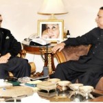 Prime Minister Syed Yusuf Raza Gilani called on President Asif Ali Zardari at Aiwan-e-Sadr on January 13, 2012