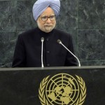 The Prime Minister, Dr. Manmohan Singh addressing the 68th Session of the United Nations General Assembly, in New York on September 28, 2013.