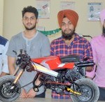 Students of Gulzar Group of Institutes, Khanna Ludhiana prepared a hybrid bike powered by a dc motor copy.resized