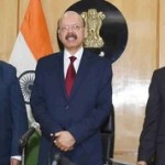 The Chief Election Commissioner, Dr. Nasim Zaidi holding a press conference to announce the Assembly Elections in five States, in New Delhi on January 04, 2017. 	The Election Commissioners, Shri A.K. Joti and Shri O.P. Rawat are also seen.