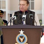 Prime Minister Muhammad Nawaz Sharif addresses the graduation ceremony of 137 G.D (P), 83 Engineering, 93 Air Defence, 18 A &SD, 06 Navigation and 02 Logistics courses at PAF Academy Risalpur on 11th April, 2017.