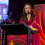 ਨਿਊਜ਼ੀਲੈਂਡ ਦੇ ਸ਼ਹਿਰ ਆਕਲੈਂਡ ਵਿਖੇ ਐਨ.ਆਈ.ਡੀ ਫਾਊਂਡੇਸ਼ਨ ਵੱਲੋਂ ਕਰਵਾਏ ਵਿਸ਼ਵ ਸਦਭਾਵਨਾ ਸਮਾਗਮ ਨੂੰ ਸੰਬੋਧਨ ਕਰਦੇ ਨਿਊਜ਼ੀਲੈਂਡ ਦੇ ਪ੍ਰਧਾਨ ਮੰਤਰੀ ਜੈਸਿੰਡਾ ਆਰਡਰਨ।